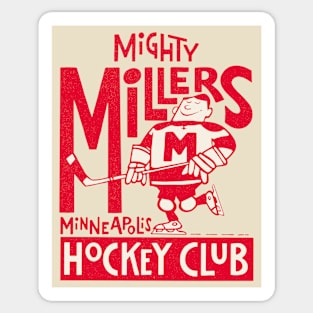 Classic Minneapolis Mighty Millers Hockey Club Sticker